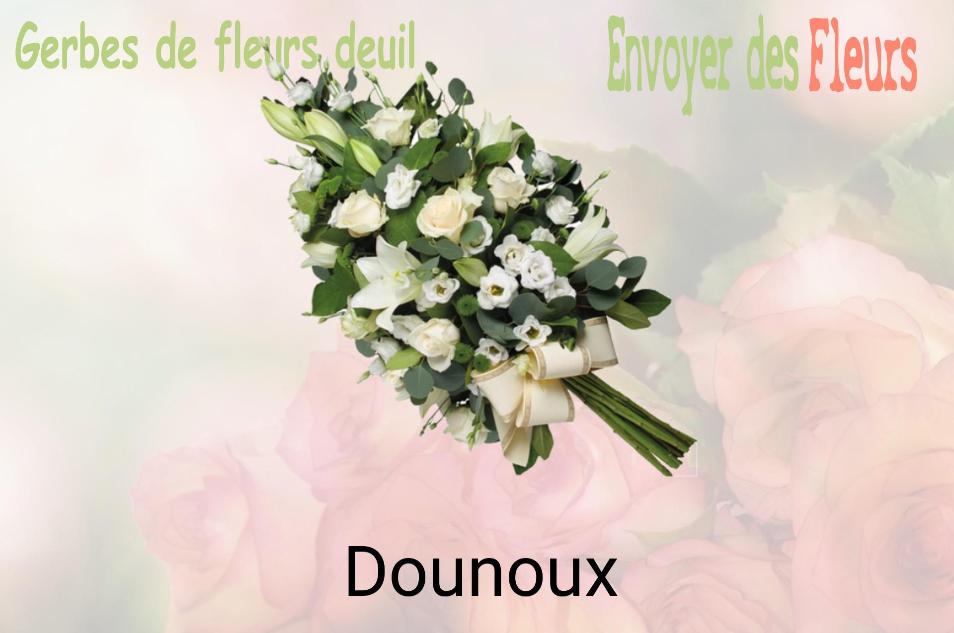 Gerbe de fleurs de deuil livrée à Dounoux